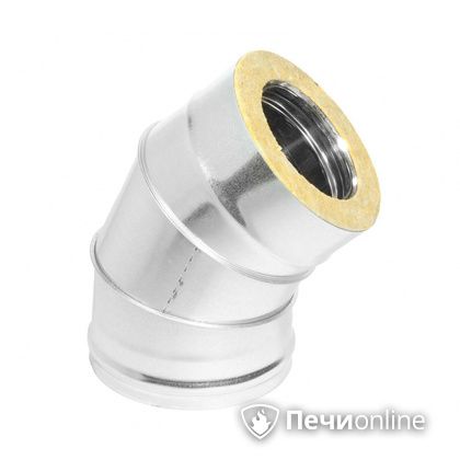 Колено 135° (45°) Теплов и Сухов Отвод Термо 45* ОТ-Р 430-0.5/оцинковка D120/180 в Симферополе