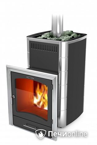 Дровяная банная печь TMF Калина II Inox БСЭ антрацит НВ ПРН в Симферополе