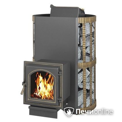 Дровяная банная печь Везувий Скиф с закрытой каменкой (270) в Симферополе