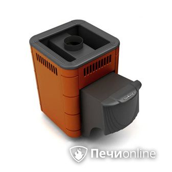 Дровяная банная печь TMF Оса Carbon терракота дверь антрацит в Симферополе