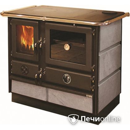 Отопительно-варочная печь MBS Thermo Magnum Stone R с теплообменником и духовым шкафом в Симферополе